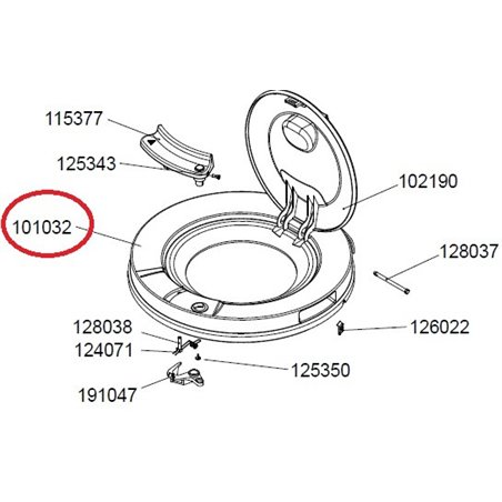 Dessus pour essoreuse Thomas 101032