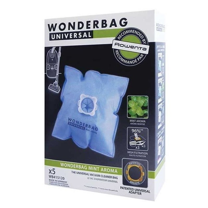 Sacs universels Wonderbag parfum menthe pour aspirateur WB415111