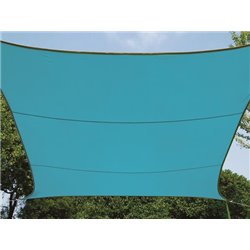 VOILE SOLAIRE - RECTANGULAIRE - 2 x 3 m - COULEUR : BLEU CIEL