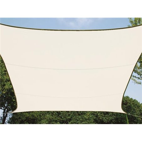 VOILE SOLAIRE - RECTANGULAIRE - 2 x 3 m - COULEUR : CRÈME