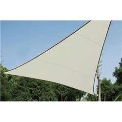 VOILE SOLAIRE - TRIANGLE - 3.6 x 3.6 x 3.6 m - COULEUR: CRÈME