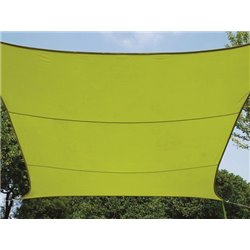 VOILE SOLAIRE - RECTANGULAIRE - 4 x 3 m - COULEUR: VERT LIME