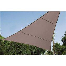 VOILE SOLAIRE - TRIANGLE - 3.6 x 3.6 x 3.6 m - COULEUR: GRIS TAUPE