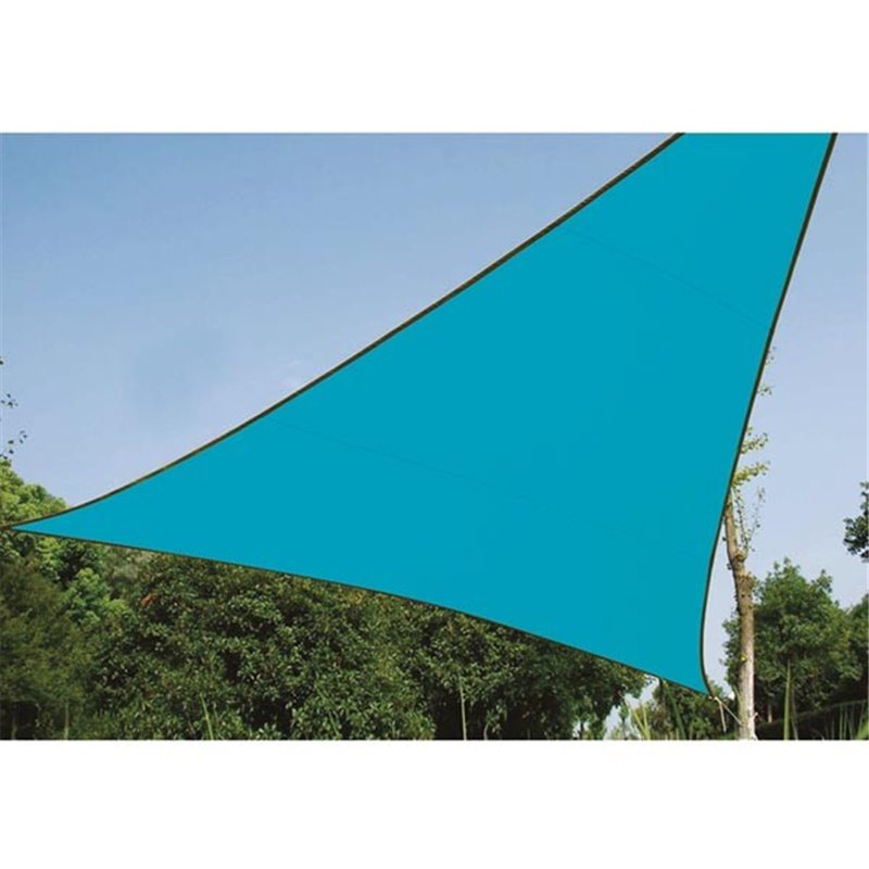 VOILE SOLAIRE - TRIANGLE - 5 x 5 x 5 m - COULEUR : BLEU CIEL