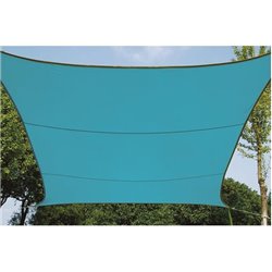 VOILE SOLAIRE - CARRÉ - 3.6 x 3.6 m - COULEUR : BLEU CIEL