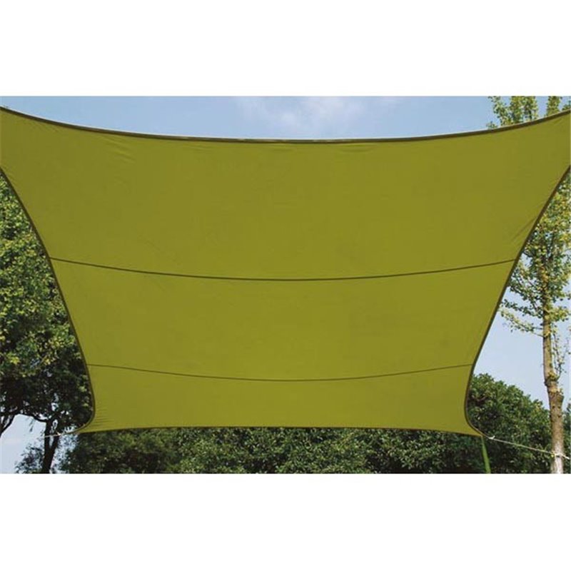 VOILE SOLAIRE - CARRÉ - 3.6 x 3.6 m - COULEUR: VERT LIME