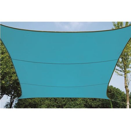 VOILE SOLAIRE - CARRÉ - 5 x 5 m - COULEUR : BLEU CIEL