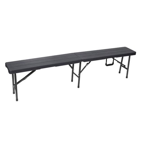 BANC PLIANT - IMITATION BOIS - 180 x 25 x 43 cm