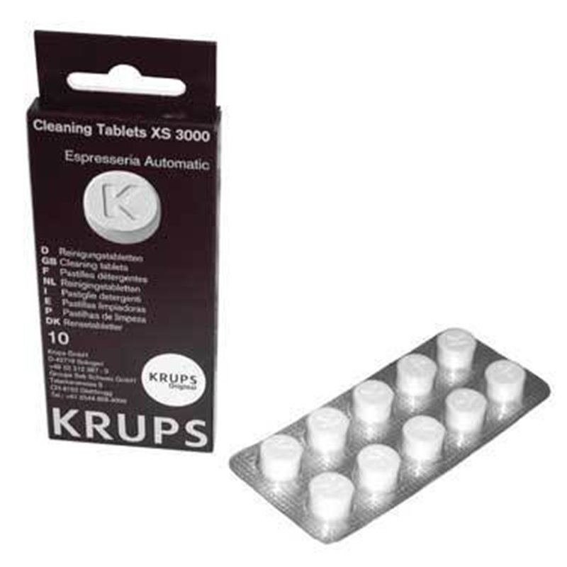 Lot de 10 Pastilles de détartrage Krups XS3000 pour machines à