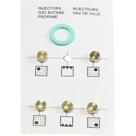 Kit injecteur gaz butane pour table de cuisson / cuisinière Beko 4431910054