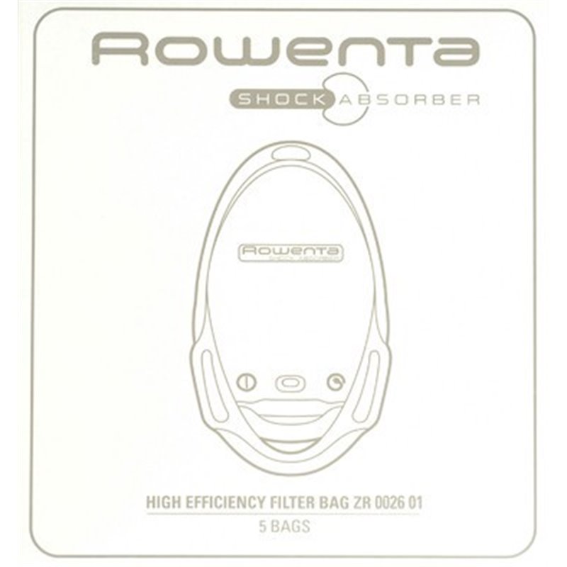 Rowenta - ZR002601 - Boîte de 5 Sacs Microfibres Shock Absorber
