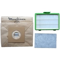 Moulinex - MT000101 - 10 Sacs Papier + 1 Filtre Hepa H10 - Aspirateur Zélio