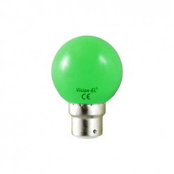 Bulb led B22 -1W - Vert