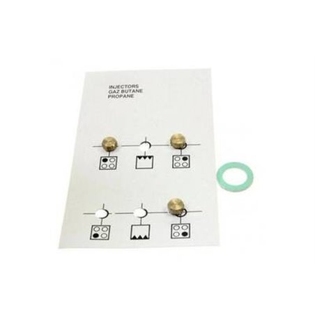 Kit injecteurs gaz butane/ propane pour cuisinière Beko 4431900083