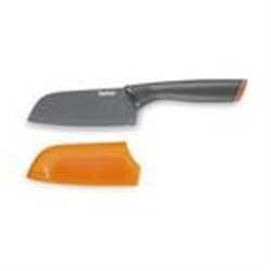 fresh kitchen couteau santoku 12 cm orange