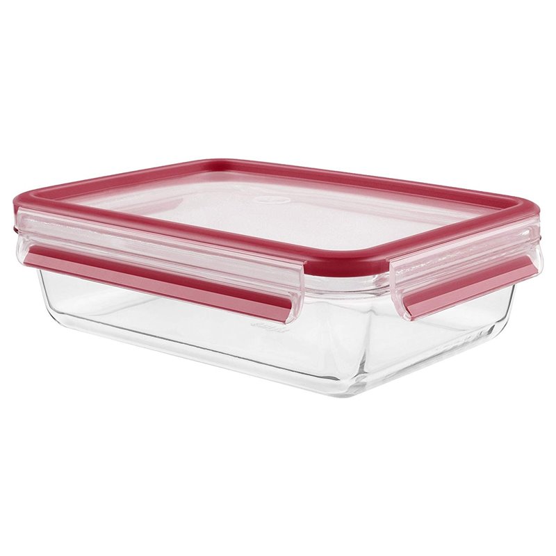 MASTERSEAL FRESH rectangle en verre 0.7L ROUGE
