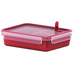 MASTERSEAL MICRO rectangle à compartiments 1.2L ROUGE