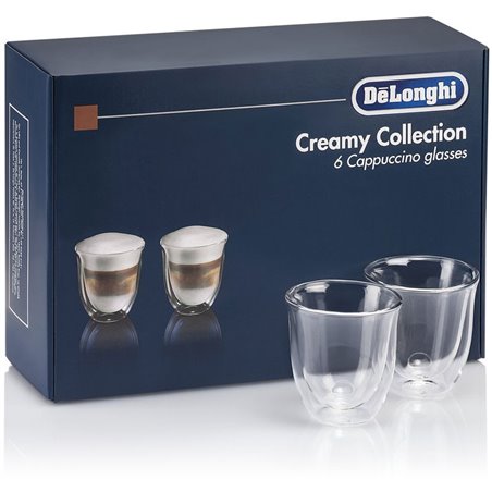 Pack de 6 verres cappuccino pour cafetière Delonghi 5513296661