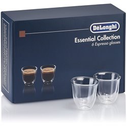 Pack de 6 verres espresso pour cafetière Delonghi 5513296651