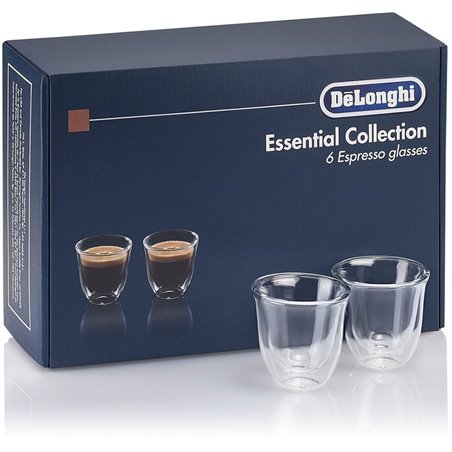 Pack de 6 verres espresso pour cafetière Delonghi 5513296651