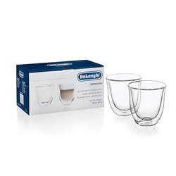 Lot de 2 verres cappuccino pour cafetière Delonghi 5513214601