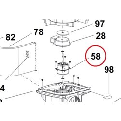 Moteur de ventilation pour climatiseur Vortice 1519000107