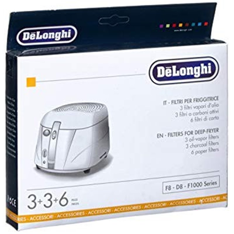 Kit de filtres pour friteuse Delonghi 5525101500 Kit de filtres pour friteuse Delonghi 5525101500
