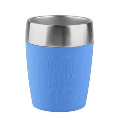 TRAVEL CUP 0.2L inox/bleu TEF