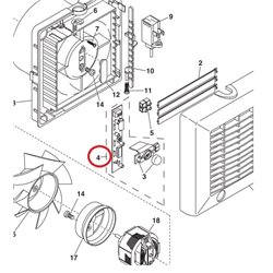 Platine électronique pour aérateur Vortice 5247000259