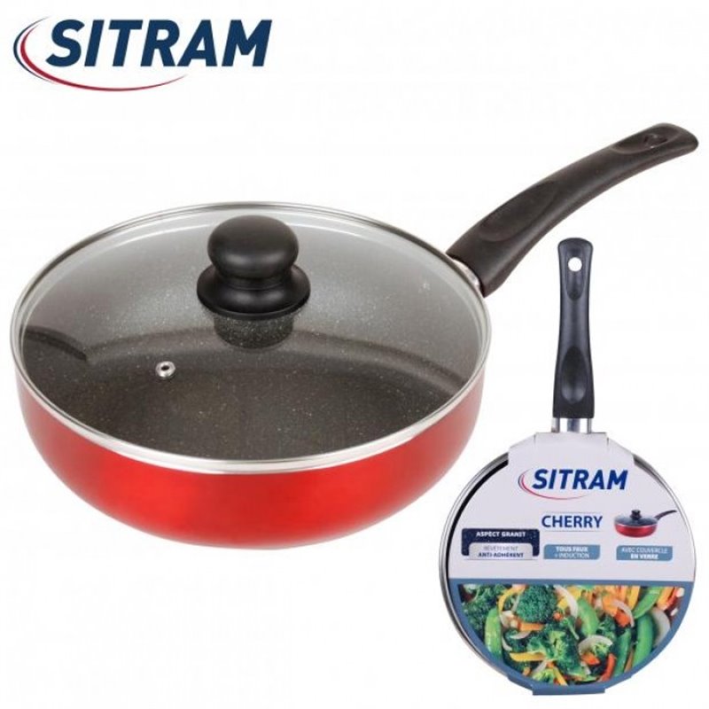 SITRAM - SAUTEUSE + COUVERCLE D24CM