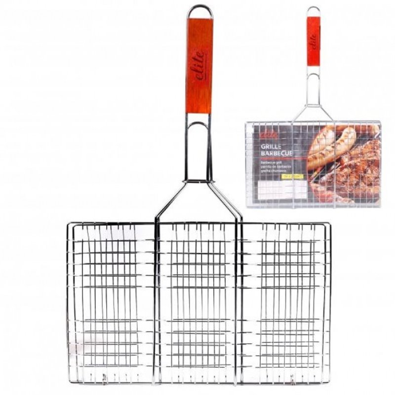 Grille barbecue + manche 50x34x22cm - 32387