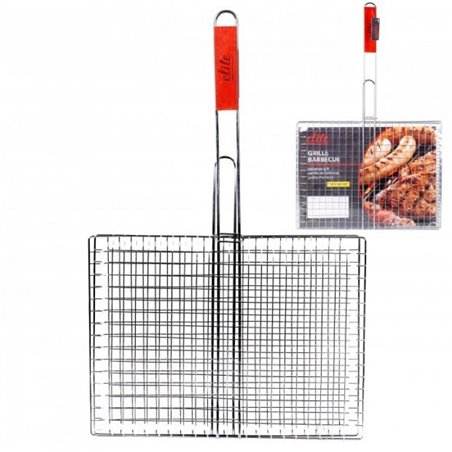 Grille barbecue + manche 60x40x30cm - 32388