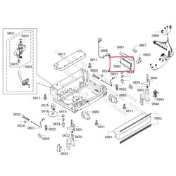 Platine de puissance programmée pour lave vaisselle Bosch Siemens 12008748