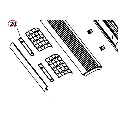 FILTRE DE CHARBON ACTIF A POUR CLIMATISEUR VORTICE 1187000057