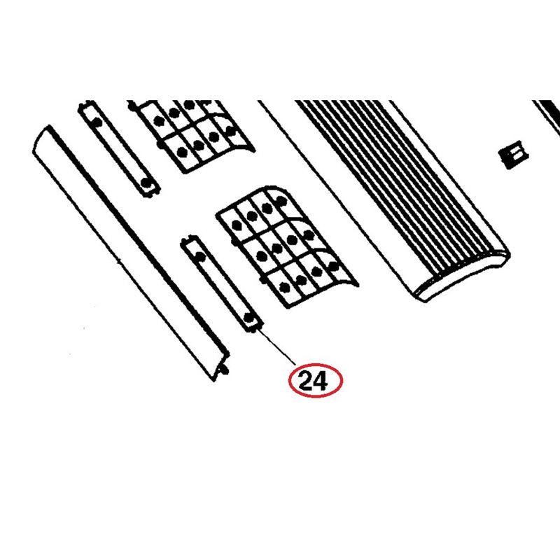 FILTRE DE CHARBON ACTIF B POUR CLIMATISEUR VORTICE 1187000058