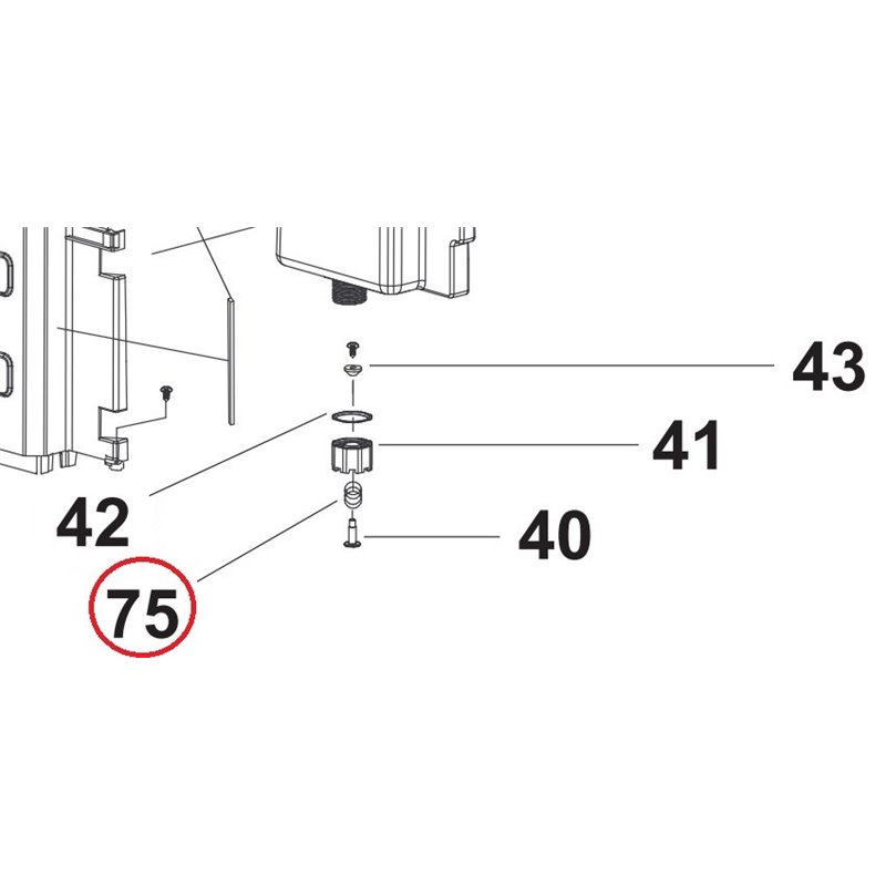 Ressort de bouchon de réservoir pour climatiseur Vortice 5700000019