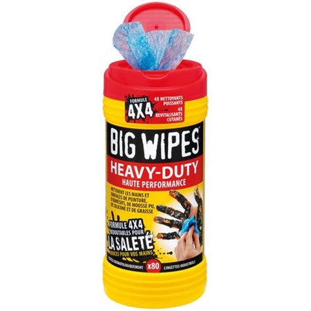 HEAVY-DUTY WIPES LINGETTES TEXTUREES, POUR NETTOYER EN PROFONDEUR