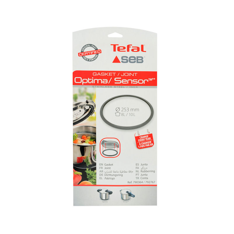Joint cocotte Seb Optima / sensor 1 - 8/10L - diam 253 mm - 790364
