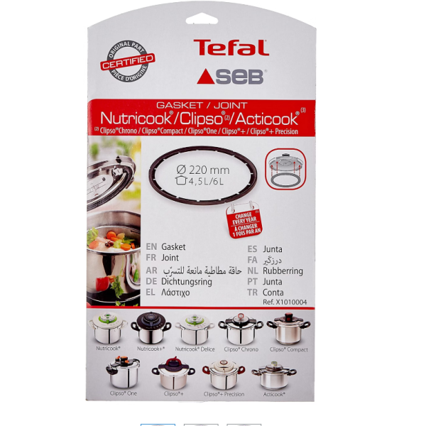 Joint 4,5 / 6L pour Autocuiseur SEB Clipso One / ActiCook