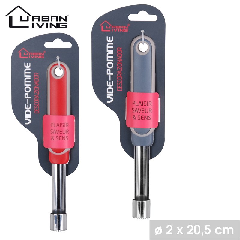 Vide pomme métal 20 cm Taupe ou Rouge