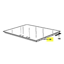 Dessus de verre vitroceramique Brandt 77X9931