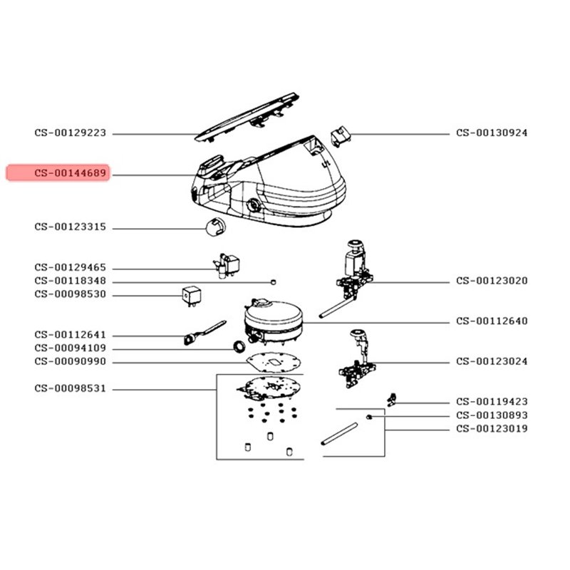 Boitier générateur de vapeur Calor CS-00137322, CS-00144689