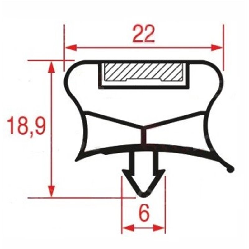 JOINT A ENCASTRER 620x410 mm