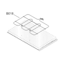 Résistance de sole 2100W pour four Techogas 524020000