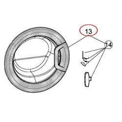 Hublot complet pour machine à laver Hotpoint Ariston C00513888