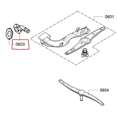 Raccord pour lave vaisselle Bosch 00619248