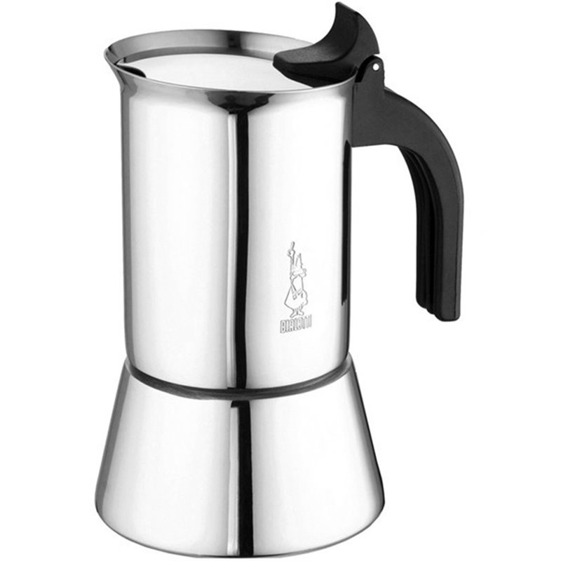 Cafetière italienne Moka induction noire brillante 6 tasses Bialetti