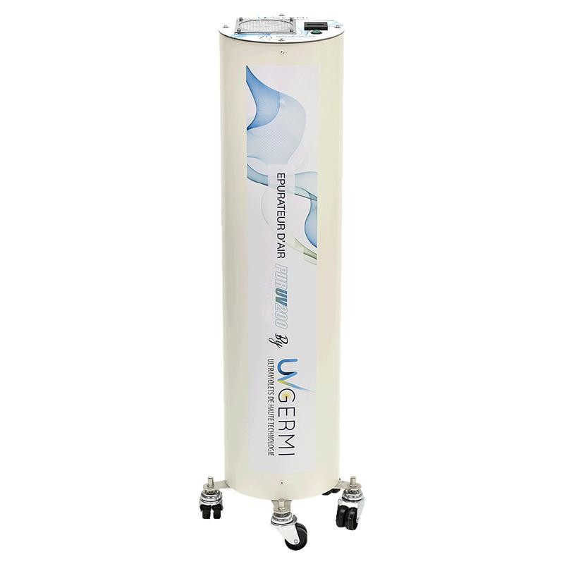 Purificateur d’air UVc mobile PurPro PURUV200 - AXELAIR pour milieux sensibles 138 m³/h - jusqu'à 200 m²