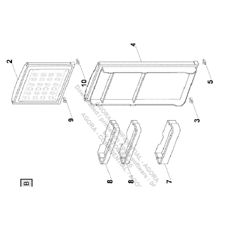 Balconnet supérieur curtiss