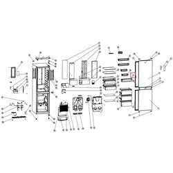 Balconnet bouteille pour réfrigérateur Daewoo 2207500028